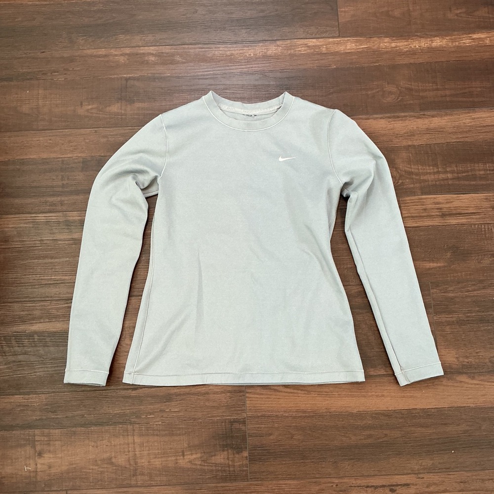 Nike Pro Training Base Layer Long Sleeve Top Grey CU4583-073 Medium Womens